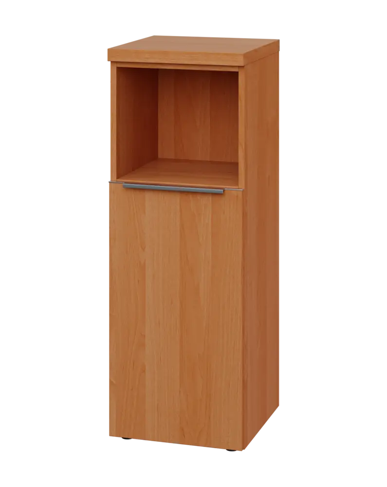 SIN 3 - 4DN kancelářská skříň, 1-dveřová/nika, levá, 1120x400x400, olše jantar